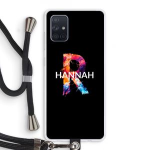 Abstract Spectrum: Samsung Galaxy A71 Transparant Hoesje met koord