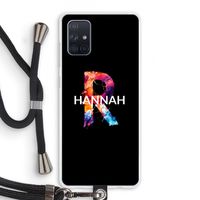 Abstract Spectrum: Samsung Galaxy A71 Transparant Hoesje met koord