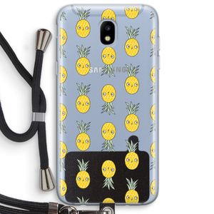 Ananas: Samsung Galaxy J5 (2017) Transparant Hoesje met koord