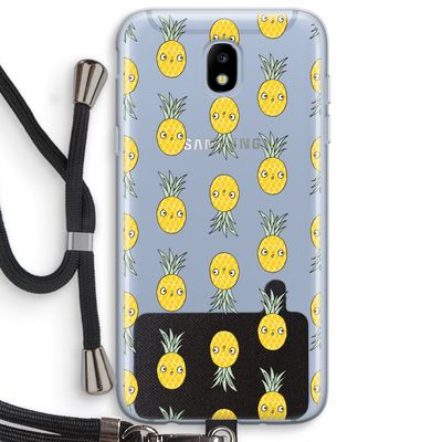Ananas: Samsung Galaxy J5 (2017) Transparant Hoesje met koord