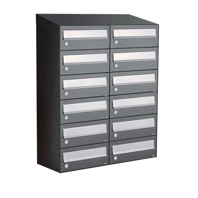 Allux Hive Set 2-Breed, 6-Hoog Met Dak Antraciet - 40030065_2x6d