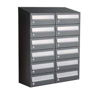 Allux Hive Set 2-Breed, 6-Hoog Met Dak Antraciet - 40030065_2x6d