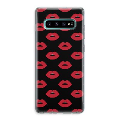 Lips: Samsung Galaxy S10 Plus Transparant Hoesje