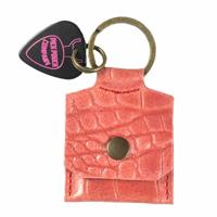 PickPouch Lederen Plectrumhoesje New York Croco Lichtroze - Aanbieding