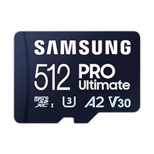 Samsung PRO Ultimate microSD-kaart 512 GB Class 3 UHS-I , v30 Video Speed Class, A2 Application Performance Class Incl. USB-kaartlezer