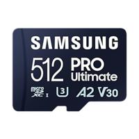 Samsung PRO Ultimate microSD-kaart 512 GB Class 3 UHS-I , v30 Video Speed Class, A2 Application Performance Class Incl. USB-kaartlezer - thumbnail