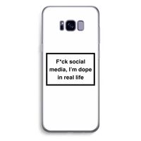 I'm dope: Samsung Galaxy S8 Plus Transparant Hoesje