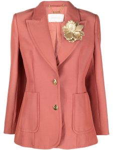 ZIMMERMANN blazer boutonné à fleurs - Rose