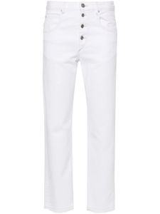 ISABEL MARANT jean slim à coupe courte - Blanc