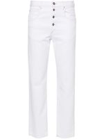 ISABEL MARANT jean slim à coupe courte - Blanc