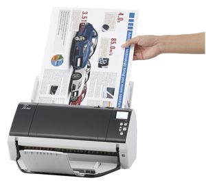 Fujitsu fi-7460 ADF-/handmatige invoer scanner 600 x 600 DPI A3 Grijs, Wit