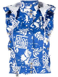 Christian Dior Pre-Owned gilet Surf Chick à capuche (années 1990-2000) - Bleu