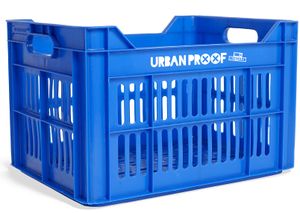 UrbanProof Urban proof fietskrat recycled kunststof 30l konings blauw 40x30x25 cm