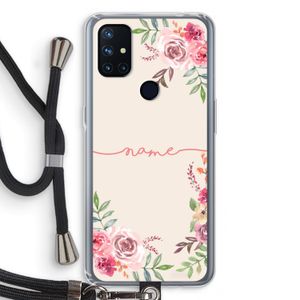 Rozen: OnePlus Nord N10 5G Transparant Hoesje met koord