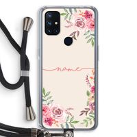 Rozen: OnePlus Nord N10 5G Transparant Hoesje met koord