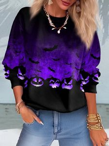 Casual Halloween Crew Neck Regular Fit Sweatshirt