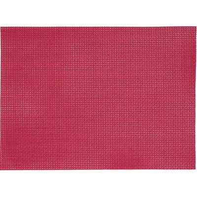 Placemats - rood - 1x stuks - geweven - 45 x 30 cm - onderleggers - tafeldecoratie