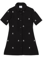 Burberry Kids robe-chemise Thomas Bear à broderies - Noir