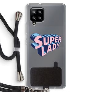 Superlady: Samsung Galaxy A42 5G Transparant Hoesje met koord