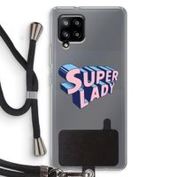 Superlady: Samsung Galaxy A42 5G Transparant Hoesje met koord