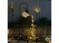 FEDEC Solar Tuinlamp - Solar Tuinverlichting - Tuinfontein - Zwart - thumbnail