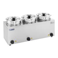Bain Marie - 3 x 2,75 liter - 450 W