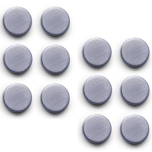 Magneten - 12x stuks - extra sterk - 2,7 cm - RVS - rond