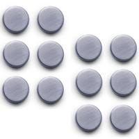 Magneten - 12x stuks - extra sterk - 2,7 cm - RVS - rond