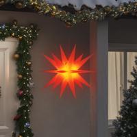 VidaXL Kerstlamp met led inklapbaar 100 cm rood