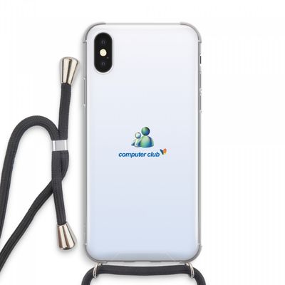 MSN: iPhone XS Max Transparant Hoesje met koord