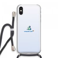 MSN: iPhone XS Max Transparant Hoesje met koord