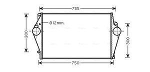 Intercooler, inlaatluchtkoeler VOA4137