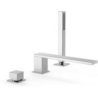 Badrand kraan Tres Cuadro | Inbouw | Mengkraan | 2-weg | Vierkant | Chroom