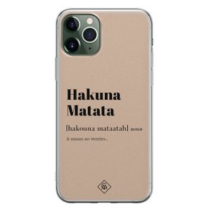 iPhone 11 Pro siliconen hoesje - Hakuna matata