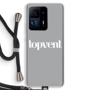 Topvent Grijs Wit: Xiaomi Mi Mix 4 Transparant Hoesje met koord