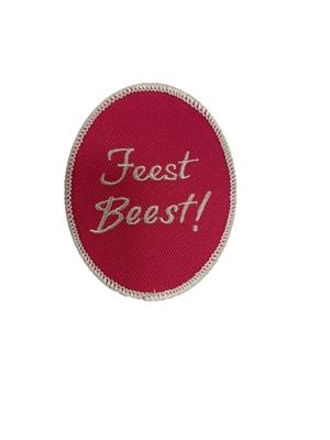Embleem feest beest roze wit