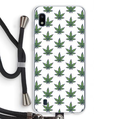 Weed: Samsung Galaxy A10 Transparant Hoesje met koord
