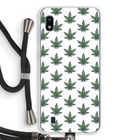 Weed: Samsung Galaxy A10 Transparant Hoesje met koord