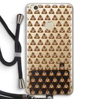 Poop emoji: Huawei Ascend P8 Lite (2017) Transparant Hoesje met koord