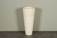 Terrazzo Waschbeckensäule Creme 90 cm Rundwaschbecken TZS PS01