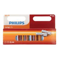 Philips Longlife Batterij Zinc AA/R6, 12st. - thumbnail