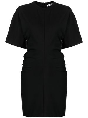 Alexander Wang robe courte à design drapé - Noir Alexander Wang robe courte à design drapé - Noir