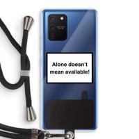 Alone: Samsung Galaxy Note 10 Lite Transparant Hoesje met koord - thumbnail