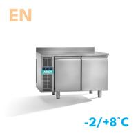 Dieptekoelwerkbank | 3 deurs EN | werkblad met opstaande rand | remote