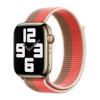 Apple origineel Sport Loop Apple Watch 42mm / 44mm / 45mm / 49mm Pink Pomelo / Tan - ML303AM/A