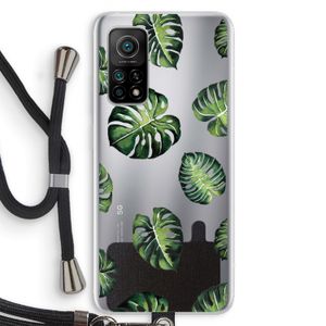 Tropische bladeren: Xiaomi Mi 10T 5G Transparant Hoesje met koord