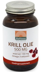 Mattisson HealthStyle Krill Olie 500mg Capsules