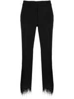 Michael Kors pantalon de tailleur bordé de plumes - Noir - thumbnail