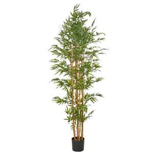 Beliani - BAMBOO - Kunstplant - Groen - 220 cm - Synthetisch