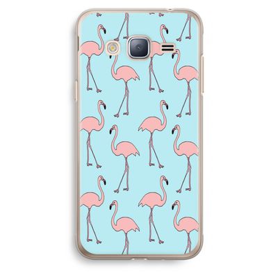 Anything Flamingoes: Samsung Galaxy J3 (2016) Transparant Hoesje